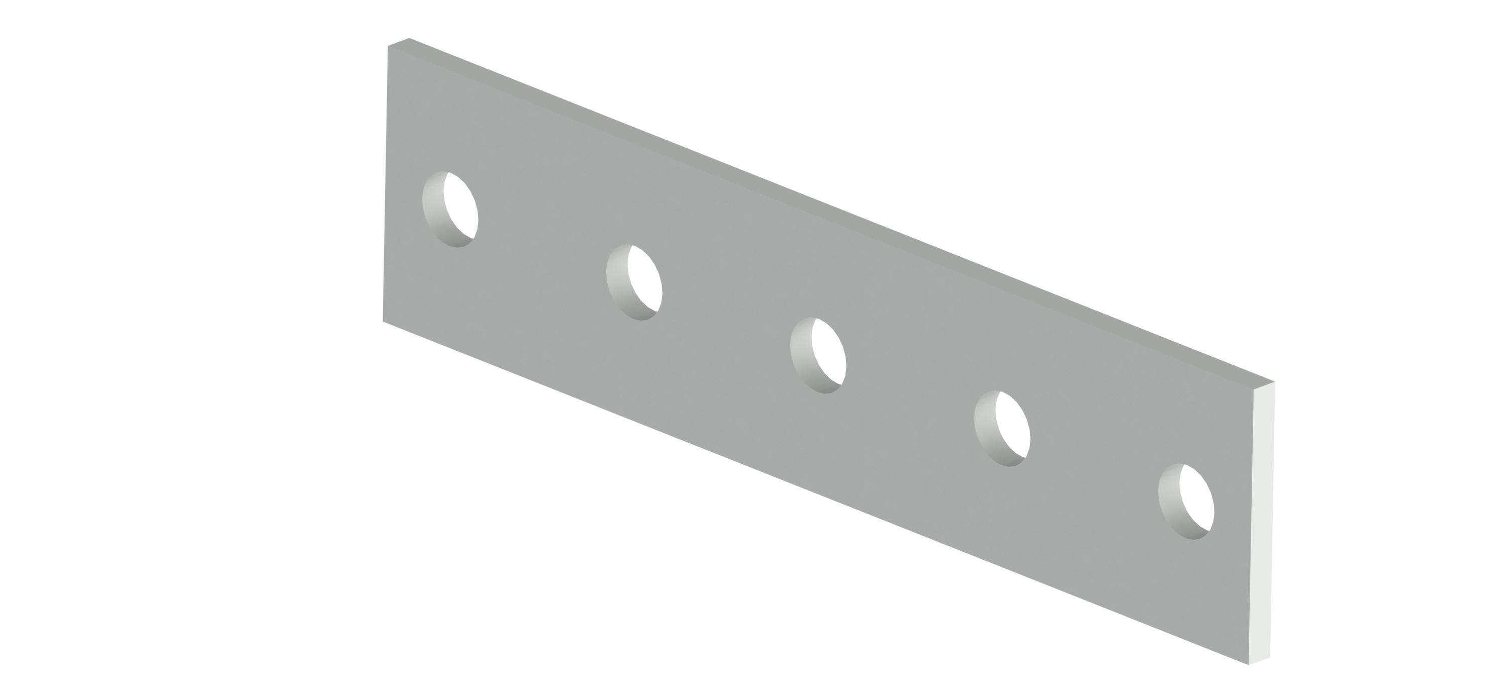 Пластина прямоугольная 5 отверстий MUP-MSA013